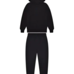 Decoded Solid Chenille Hooded Tracksuit – Black