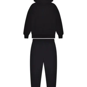 Decoded Solid Chenille Hooded Tracksuit – Black