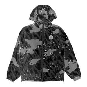 Trapstar Decoded Black/White Camo Windbreaker