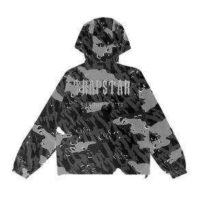 Trapstar Decoded Black/White Camo Windbreaker